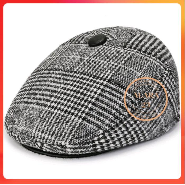 DISKON Topi Baretta kancing topi seniman unisex - 01 TERLARIS
