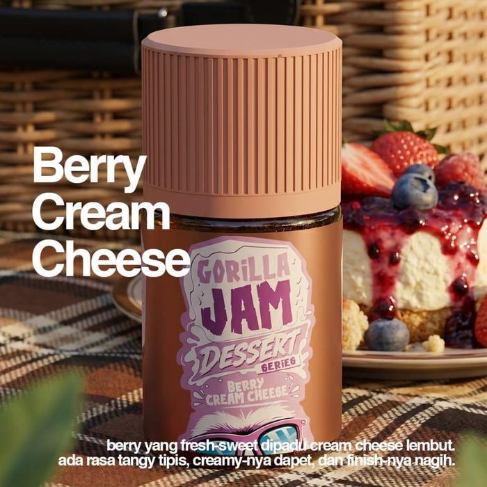Gorilla Jam Dessert Berry Cream Cheese 60mL by IJC - Liquid Gorila Jam Dessert Series - FB 3MG 60ML