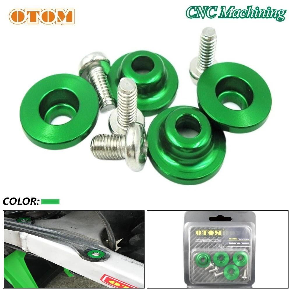 For KAWASAKI Motorcycle Chain Slider Washer CNC Machining Swing ARM Pad Buckle Flat Fork Gasket Scre
