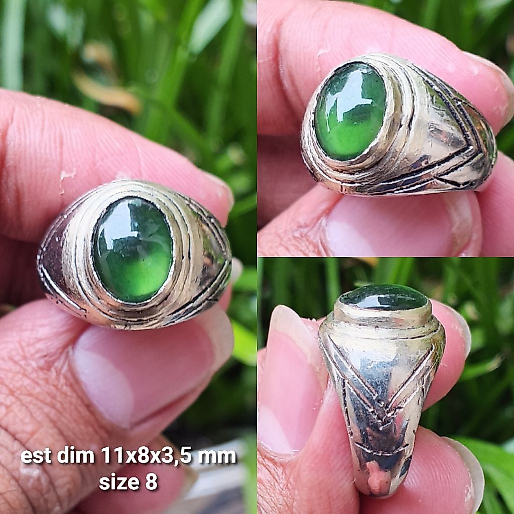 cincin batu serpentine giok aceh