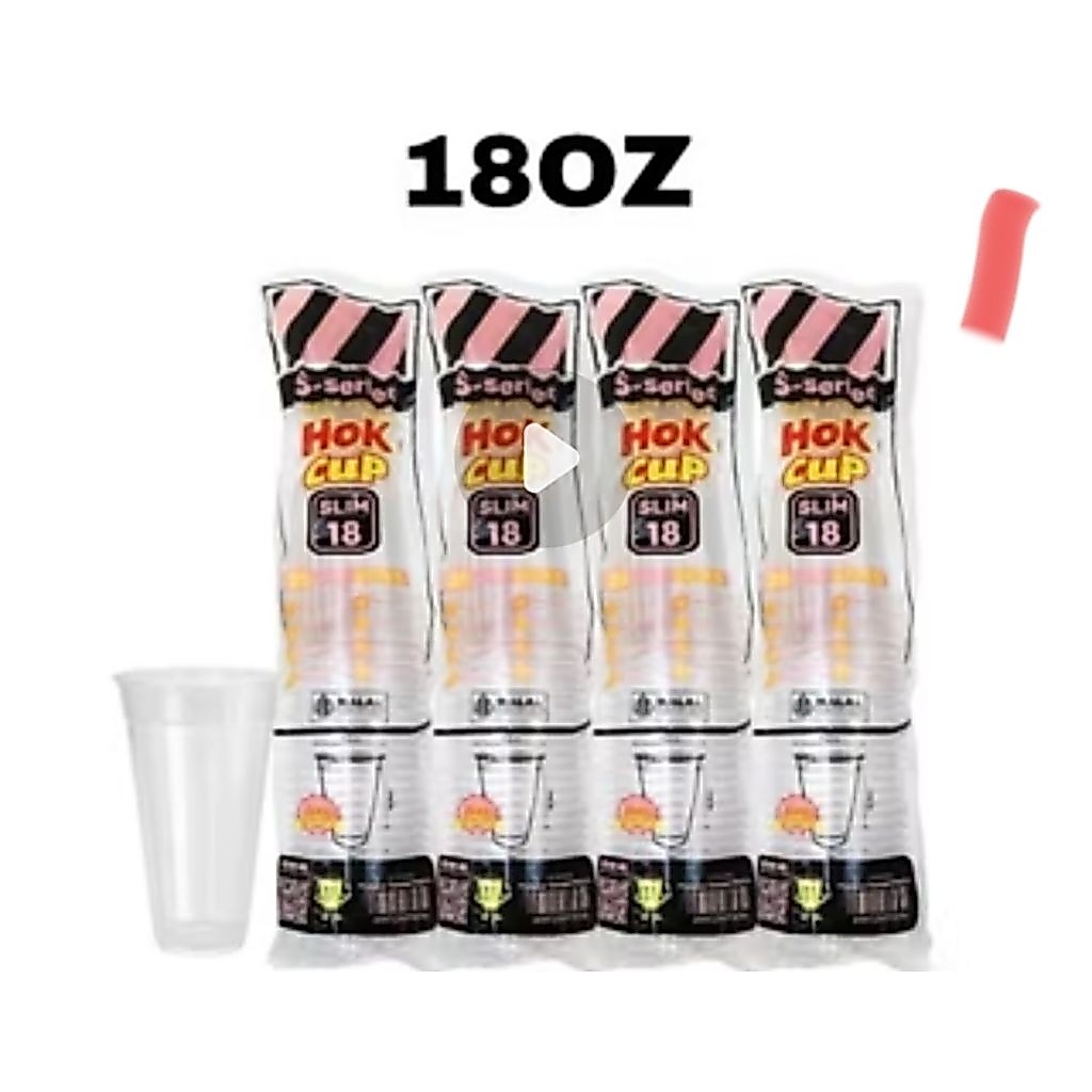 Gelas hok 18 oz gelas cup slim