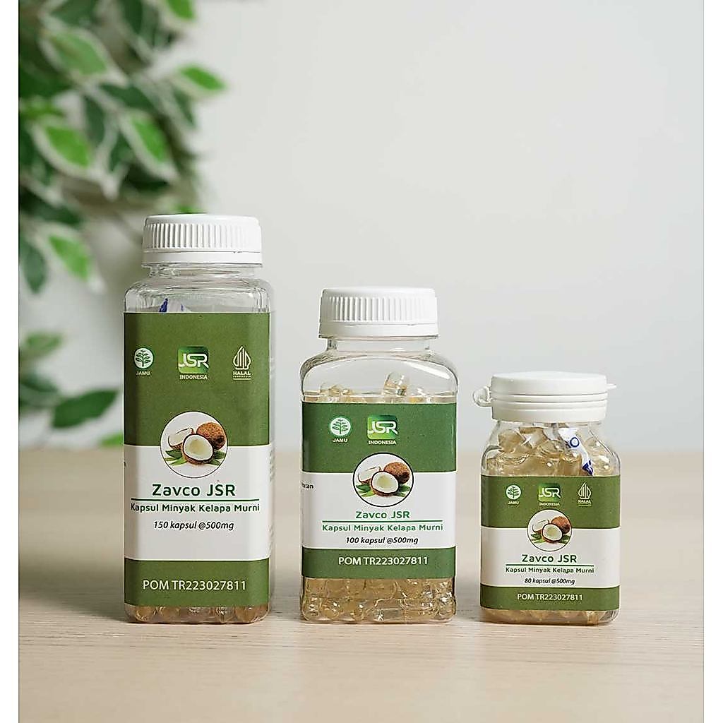 JSR VCO Kapsul Original Virgin Coconut Oil dr Zaidul Akbar - Imunitas Kesehatan - isi 80,100,150