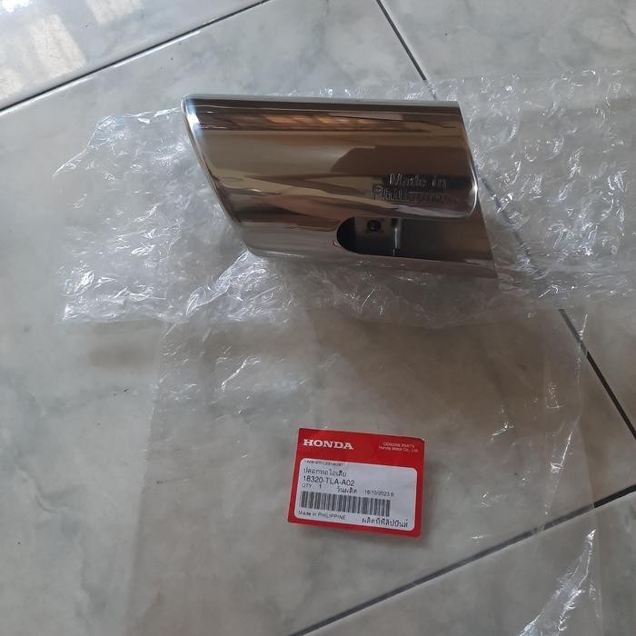 muffler finisher cover knalpot CRV TURBO 2018 2019 2020 2021 2022 ori - kanan