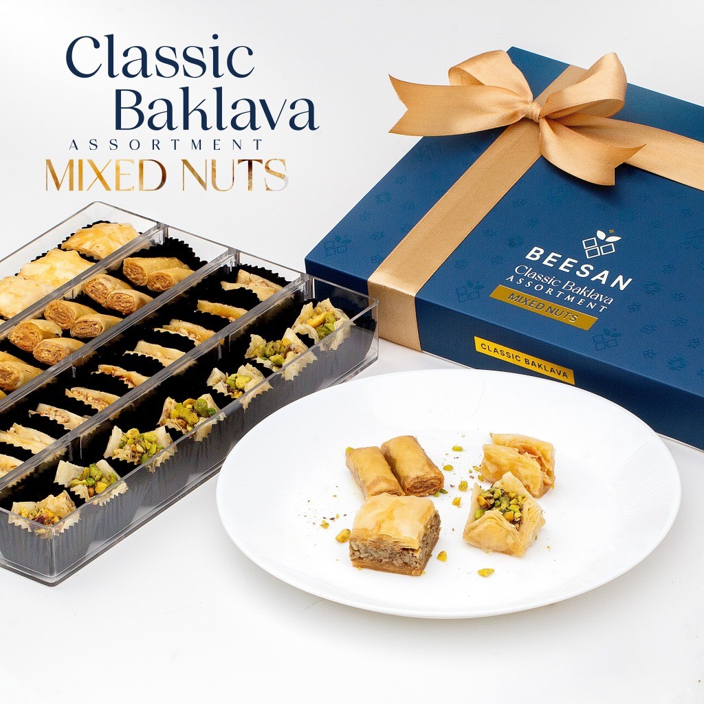 

BEESAN Classic Baklava Assortment (Mixed nuts)320g