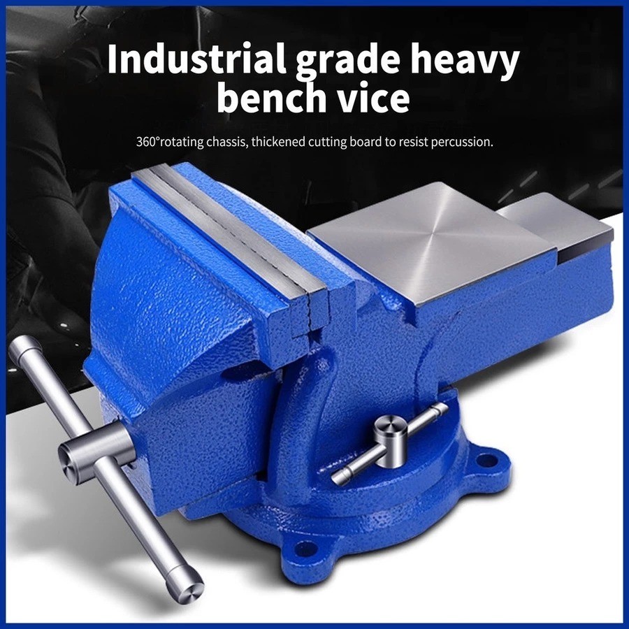 Catok Clamp 4IN/5IN/6IN ragum bekas jerman 360° Swivel Vice Table Ragum Catok Meja Besi catok jepit 