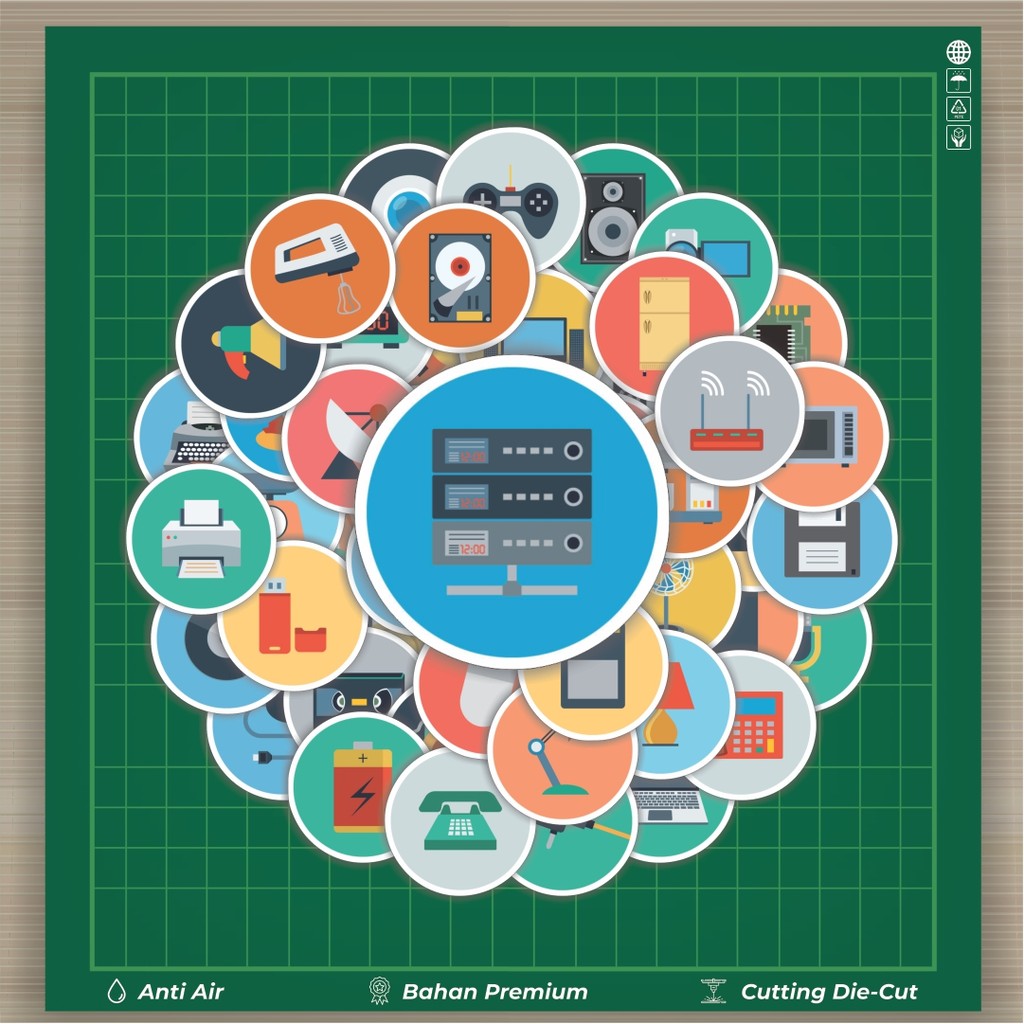 

HOT 50 PCS STIKER Stiker Ikon Datar Elektronik Stiker Fashion Cars Decal Dingin Kartu Album Custom Vinyl Anti Air- Sticker Aesthetic Buku Journal Koper Casing HP Tablet Laptop Helm Motor Botol Minum