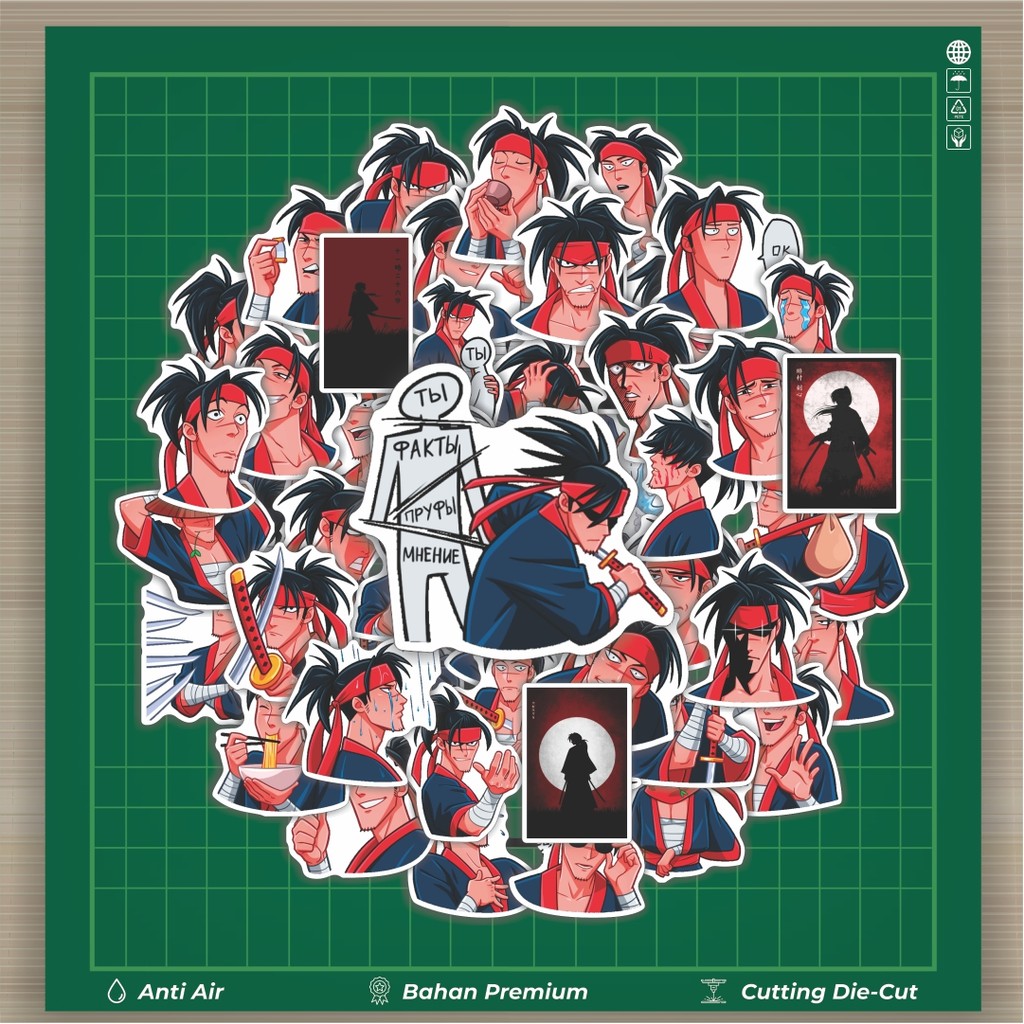 

Stiker Cutting Pack Stiker Samurai Hiro Isi 100Pcs Series Aesthetic Lucu Keren Untuk Koper Bahan Vynil
