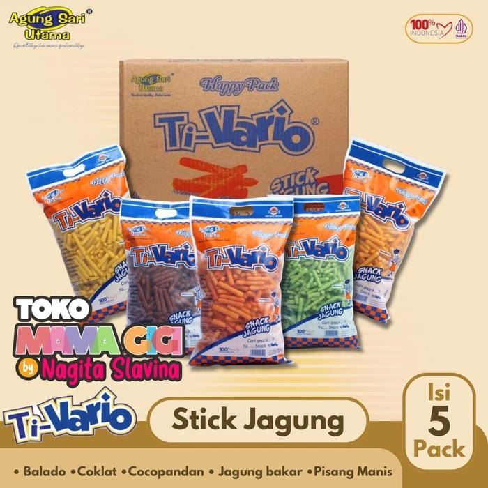 

HOT PRODUK TI-VARIO STIK JAGUNG 1 DUS ISI 5 - Jagung Premium - Jajanan Viral - Cemilan - Jagung - Cemilan Anak - Murah Snack Camilan - MIX RASA (RANDOM)