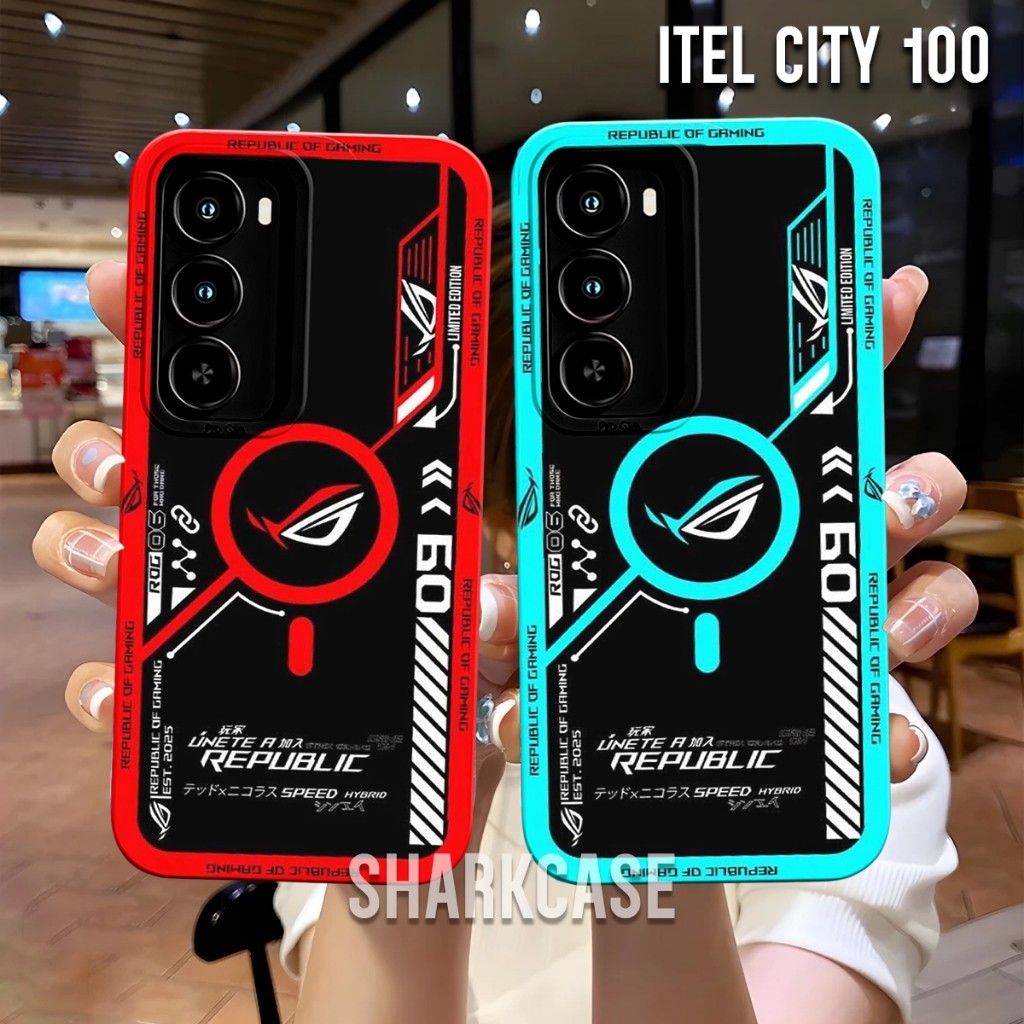 Softcase ITEL CITY 100  Motif Rog Gamers Terbaru Kekinian - Casing Itel - Cesing Itel - Case Itel - 