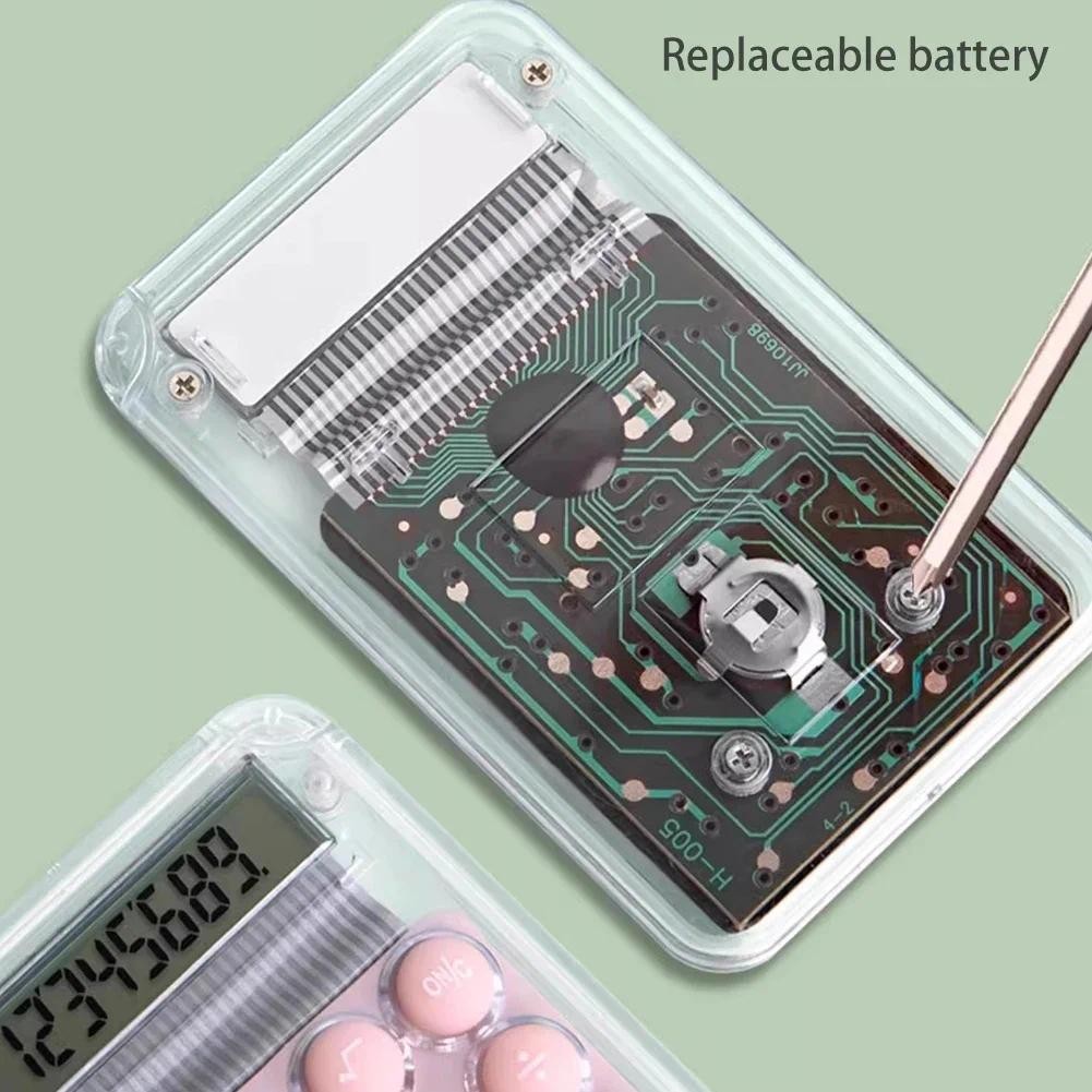 

Cute Silent Calculator Mini Version Learning Auxiliary Small Portable Calculator Back To School Supplies Students/Finance