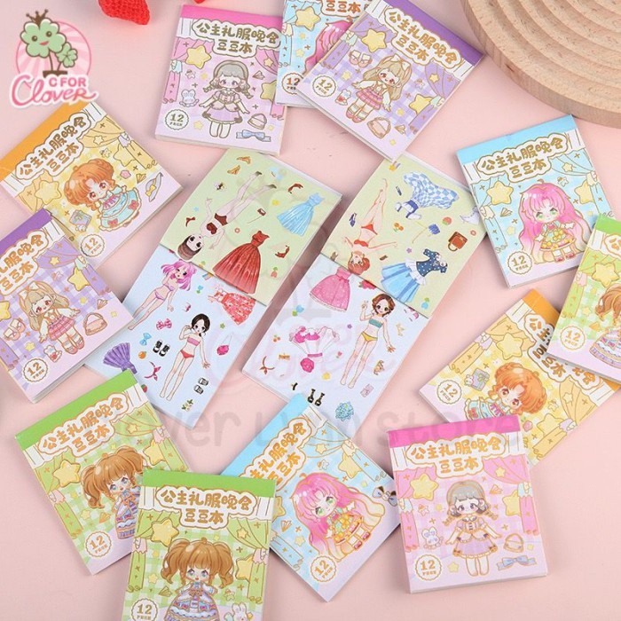 RNL SMALL STICKER BOOK buku stiker murah lucu kawaii