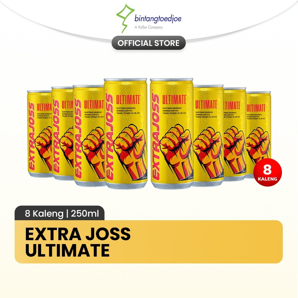 

Extra Joss Ultimate 8 Kaleng - Energy Drink, Green Coffee, dan Less Sugar Terlaris