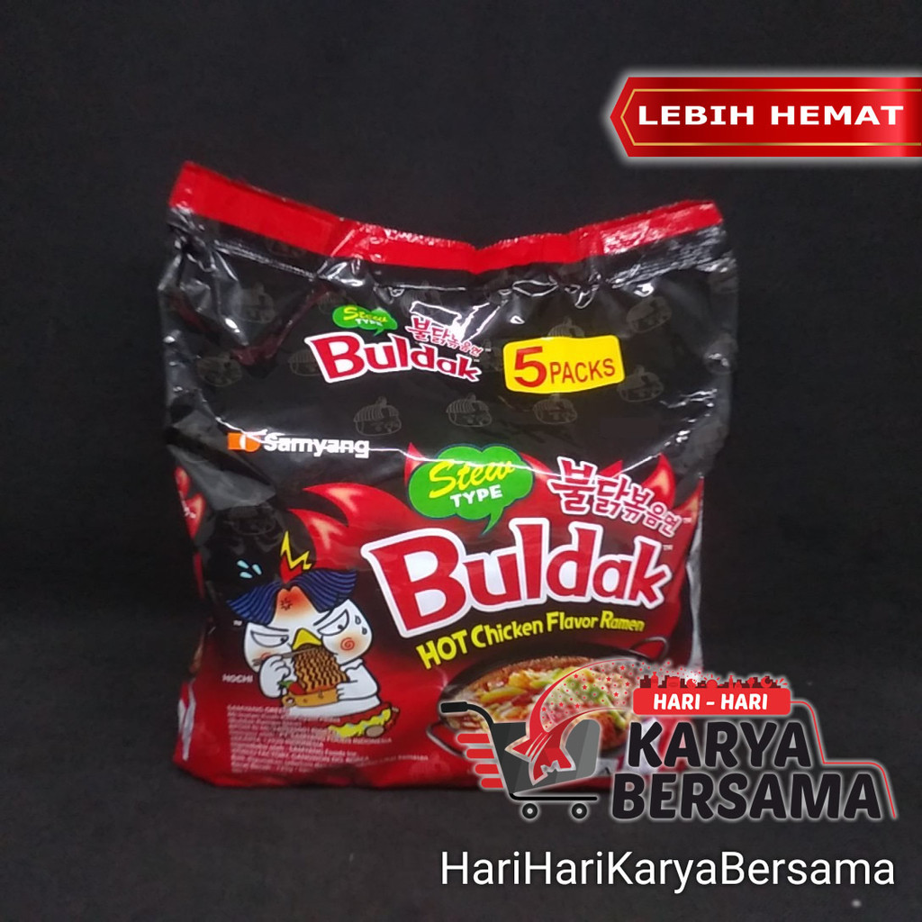 

MAKANAN MI INSTAN SAMYANG GREEN BULDAK HOT CHICKEN RAMEN STEW PACK 5'S X145GR