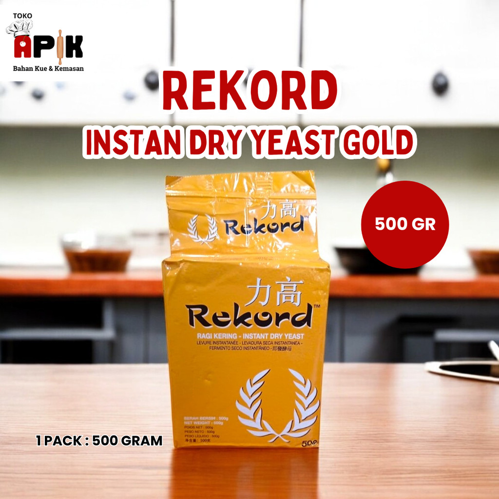 

INSTAN DRY YEAST REKORD GOLD 500 GRAM / RAGI KERING