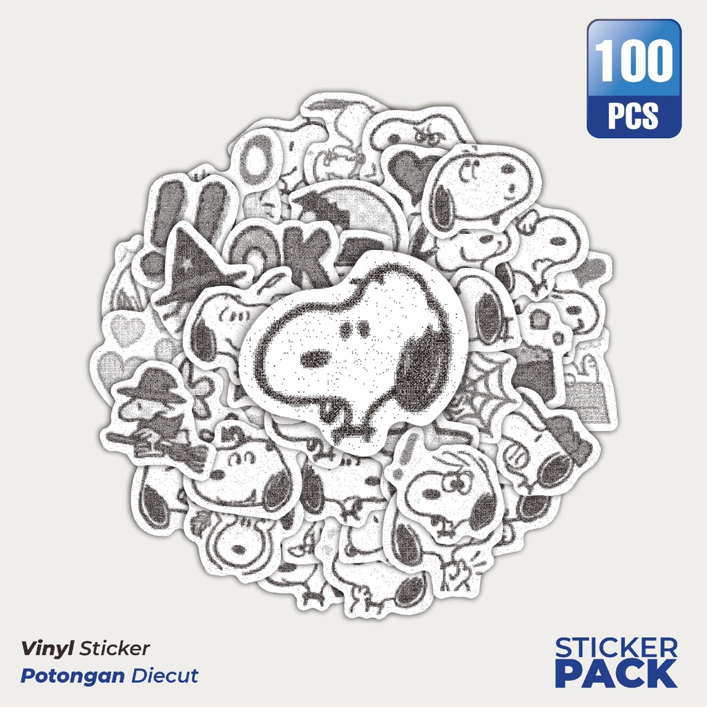 

Stiker Vinyl Stiker Kartun Soopy V48 Waterproof Aesthetic- Untuk Laptop, Motor, dan Helm - Paper Stationery Pack