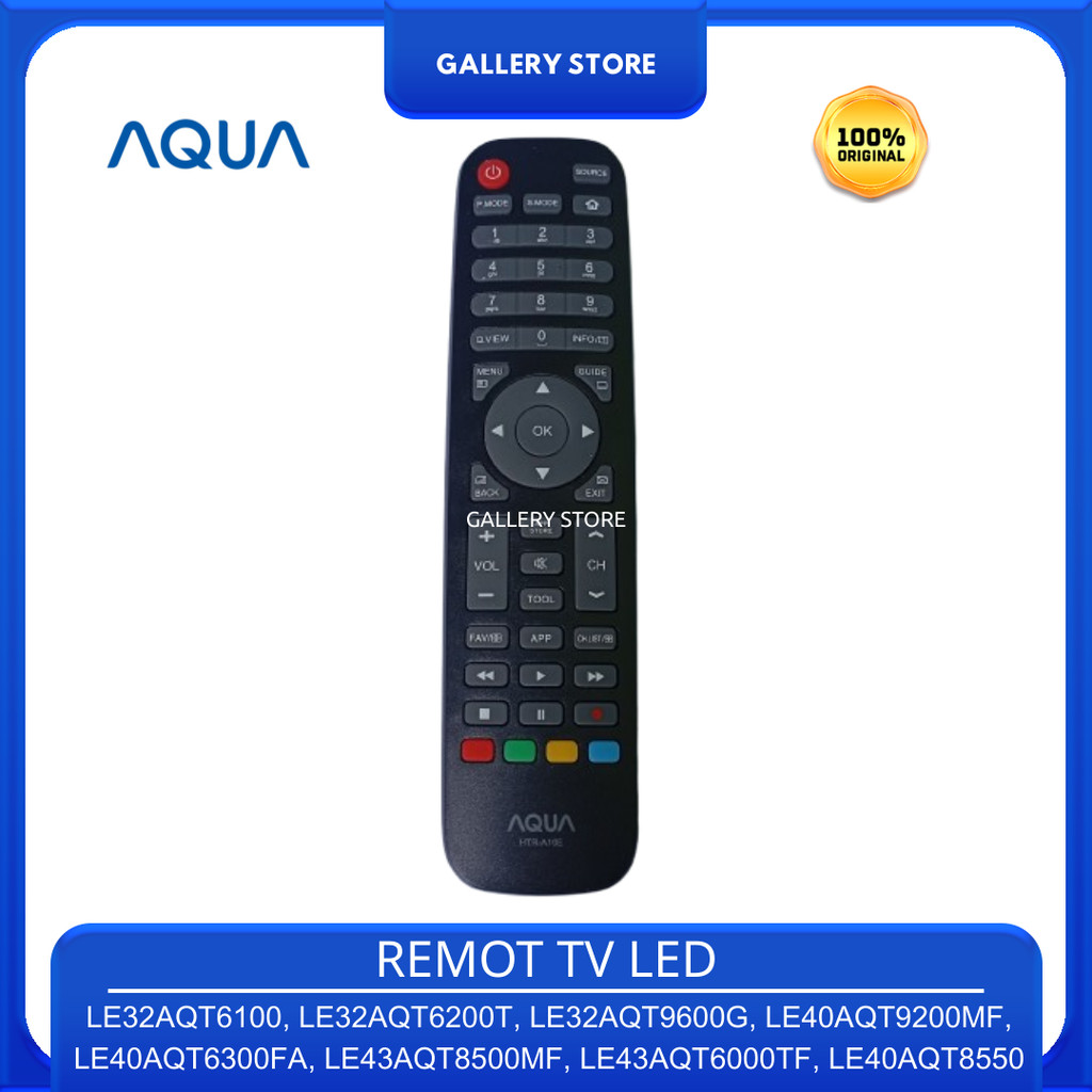 Remote Remot Tv LCD LED AQUA 32Inch - 40Inch LE32AQT6100 LE40AQT8550 LE32AQT6200T LE32AQT9600G LE40A