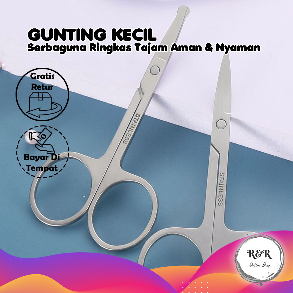 

Gunting Stainless Steel Multifungsi Gunting Kecil Tajam Aman dan Praktis Gunting Kecil Travel Friendly
