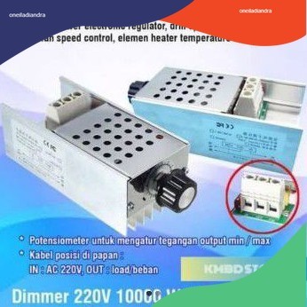 Dimmer SCR  10000w AC 220 Volt 10000 Watt + Casing Aluminium