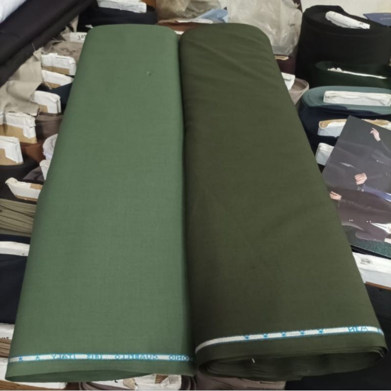 Kain pdh tni ad wool asli bulu domba super premium