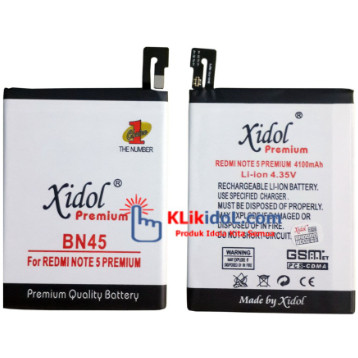 GARANSI 12 BULAN BATERAI IDOL XIAOMI REDMI NOTE 5 NOTE 5 PRO BN45 BATTERY BATRE PREMIUM