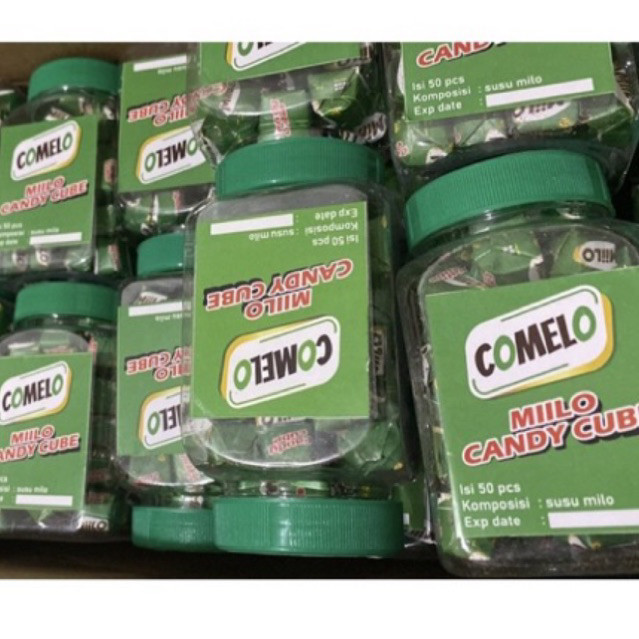 

COMELO MIILO CANDY CUBE TOPLES KARTONAN ISI 48 BOTOL x 50 PCS