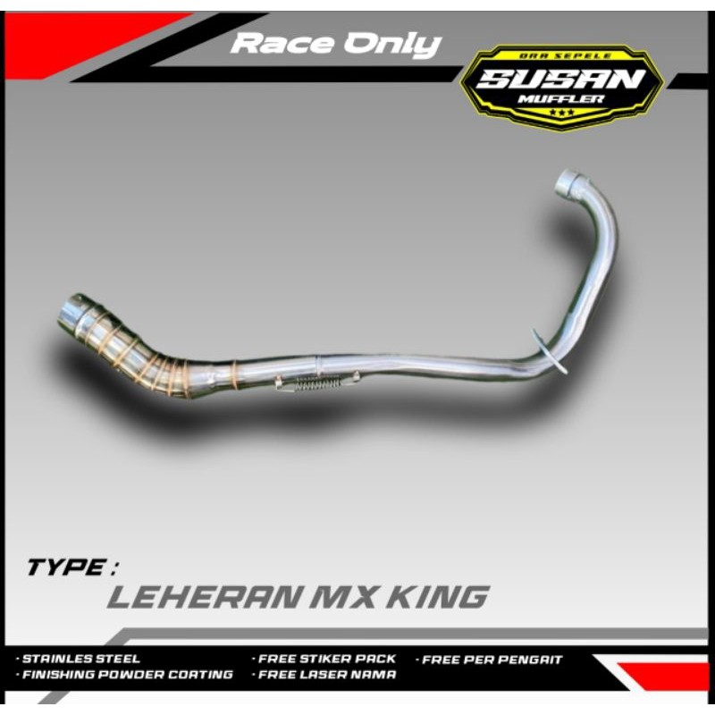 Header Leheran Knalpot Untuk Standar Racing mx king inlet 50mm ( Leher saja )