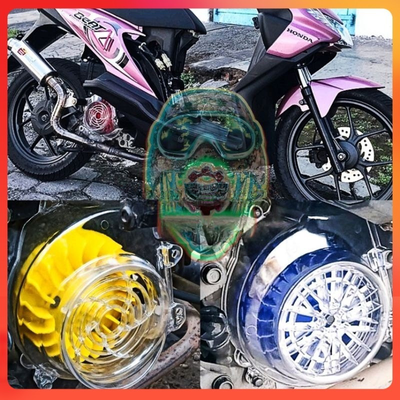 Tutup Cover Kipas Transparan Beat Karbu Fi Esp Deluxe Genio Scoopy