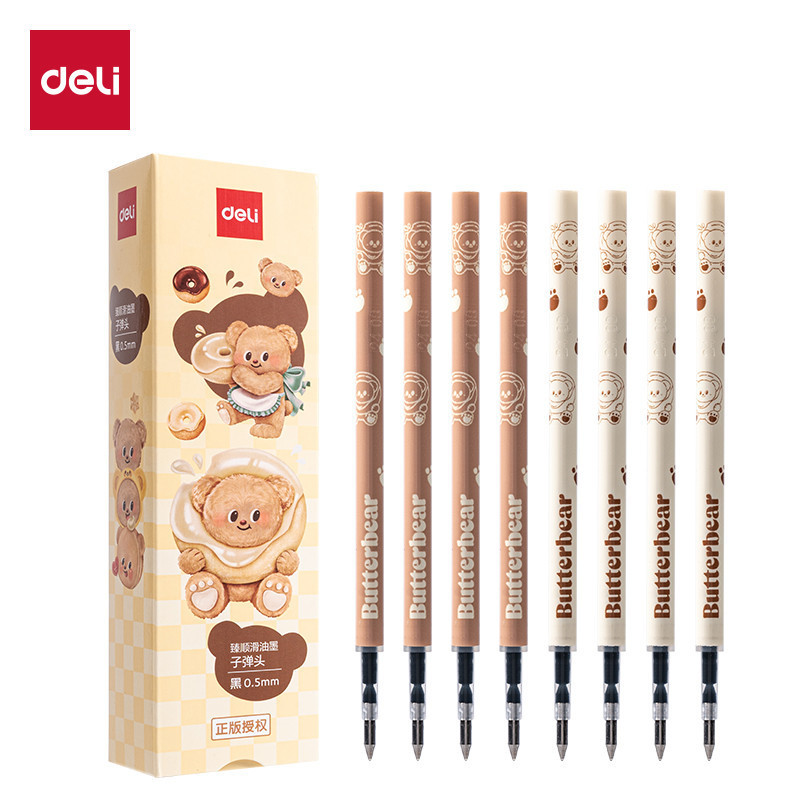 

Refill Gel Pen 0.5 mm Deli x Butterbear HY007 | Tinta Hitam