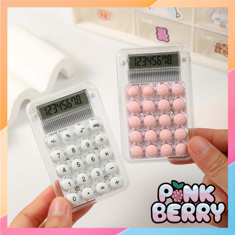 

PINK BERRY 6626 Kalkulator Mini 3D Calculator Mini Pocket Size Kalkulator Warna Makaron Lucu Kalkulator Portabel Aritmatika