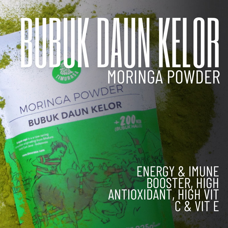 

Bubuk Daun Kelor Premium Asli Timurasa / Moringa Powder Timurasa - 225gr