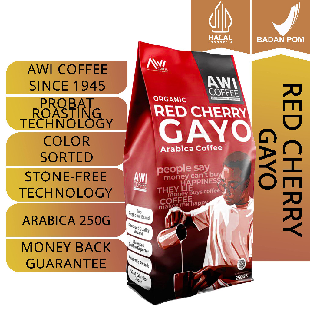 

JAMIN MURAH !!!Awi Kopi REDCHERRY GAYO 250gr | Kopi | Kopi Aceh | Arabica Roasted Bean Aceh(BISA LANGSUNG ORDER)