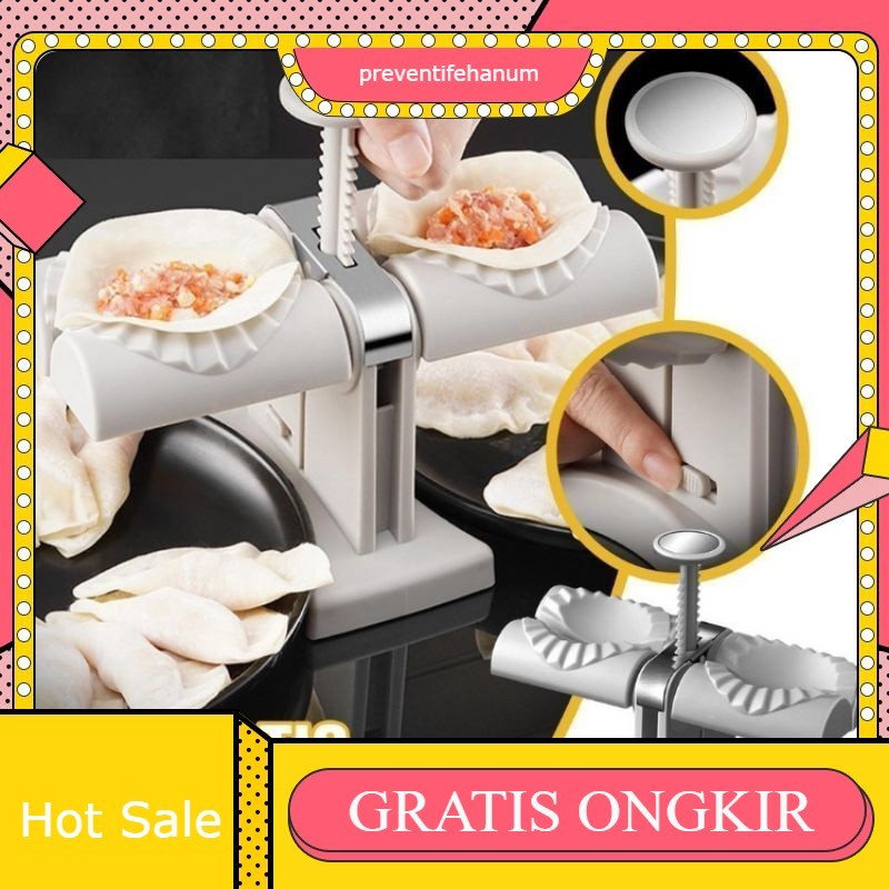 Press Dumpling Mould Maker Cetakan Pangsit Pastel Otomatis