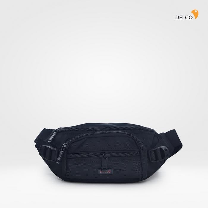 ORIGINAL Tas Pria Delco by Elizabeth Waist Bag 0716-0790 - Black