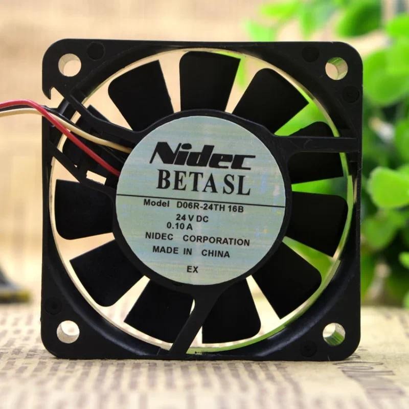 New Cooler Fan For Nidec D06R-24TH 16B 24V 0.10A 3-wire Converter Cooling Fan 6CM 6015 60×60×15mm