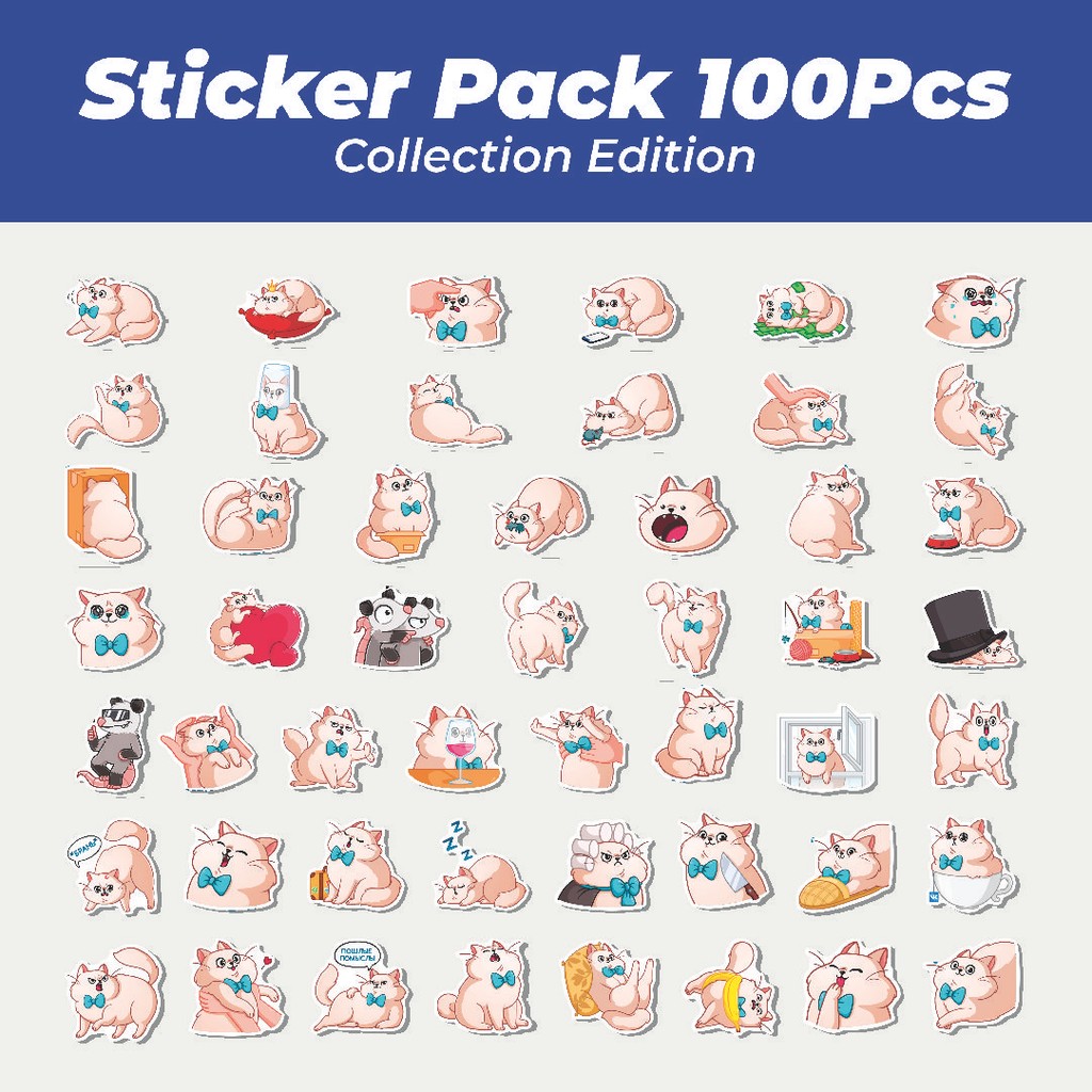 

Hot Stiker Animal Cat Baron Simon [Kucing] Lucu Anti Air Stikers Berperekat Waterproof Sticker Decal Buat Motor Helm Buku Journal Koper Casing HP Laptop Botol Minum
