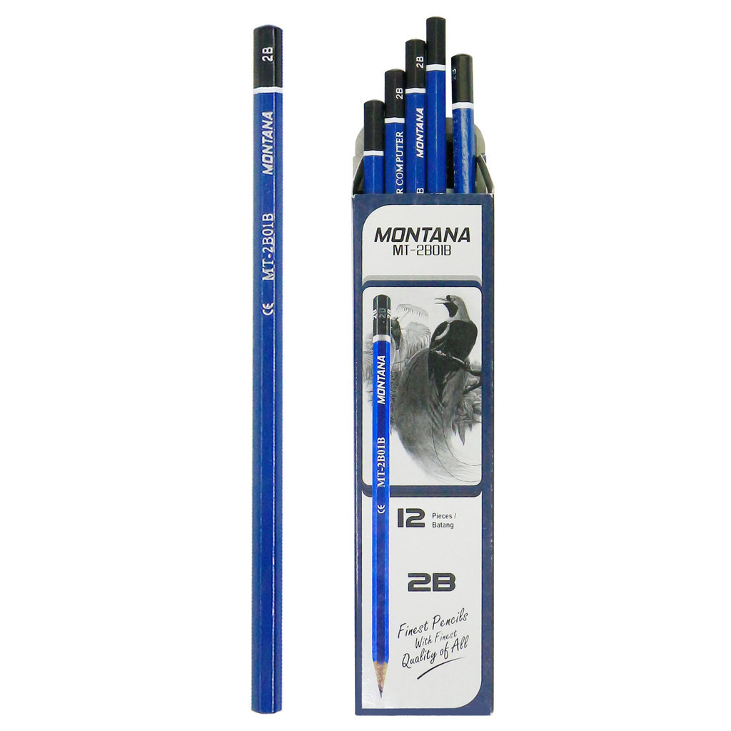 

PROMO!MONTANA Pensil 2B Lulus Uji Komputer 1 Gross Pencil Alat Tulis Sekolah MT2B01-BREADY