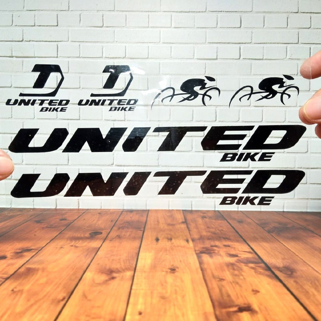 Stiker Sepeda United Cutting Sticker Sepeda MTB Bmx Lipat Stiker Frame Reflective Anti Air Keren