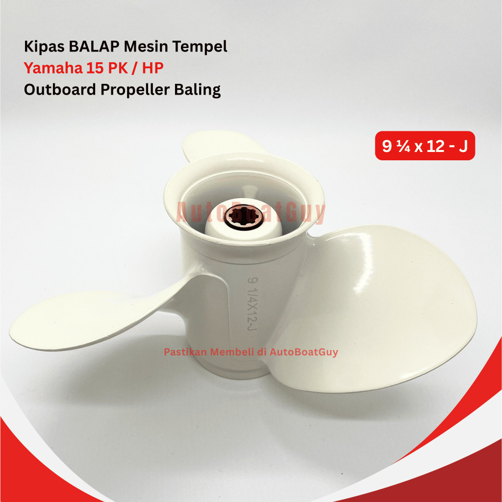 Kipas BALAP Mesin Tempel Yamaha 15 PK / HP Outboard Propeller Baling