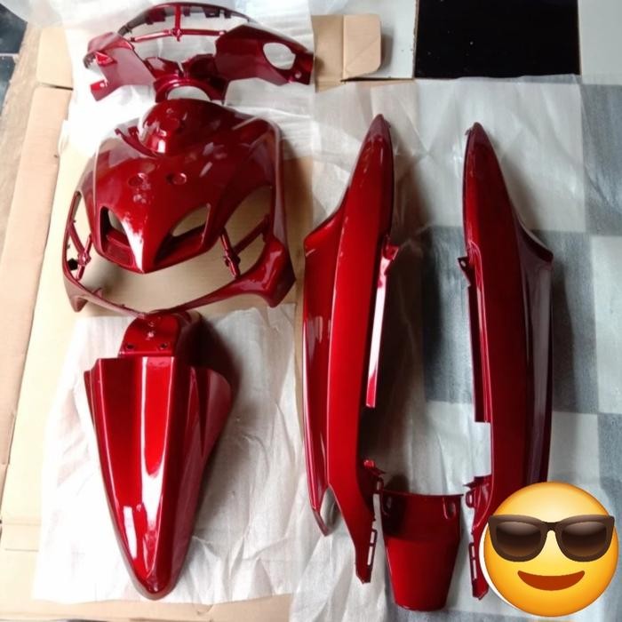 BODY YAMAHA MIO SMILE 2009-2012 MERAH MARUN - POLOSAN