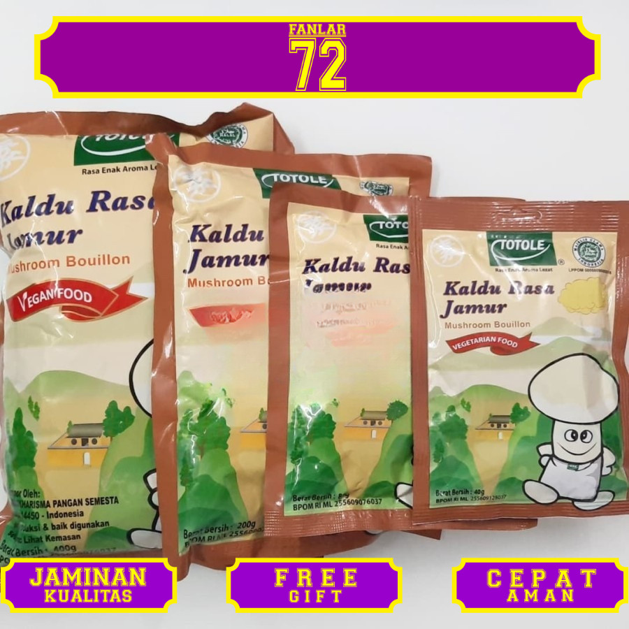 

Totole Kaldu Jamur 40 Gram Dus Isi 200 Pcs