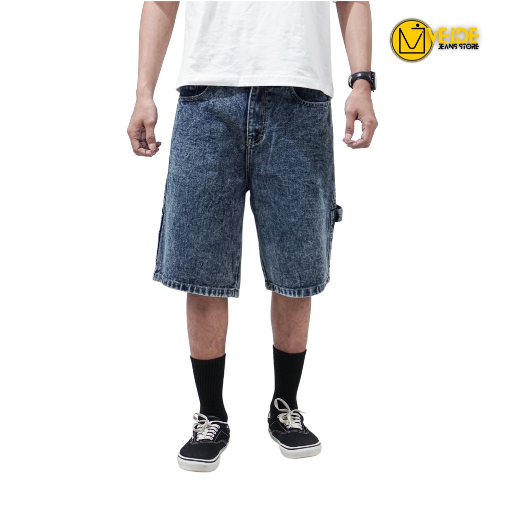 Celana Pendek Jorts Jeans Carpenter Washing