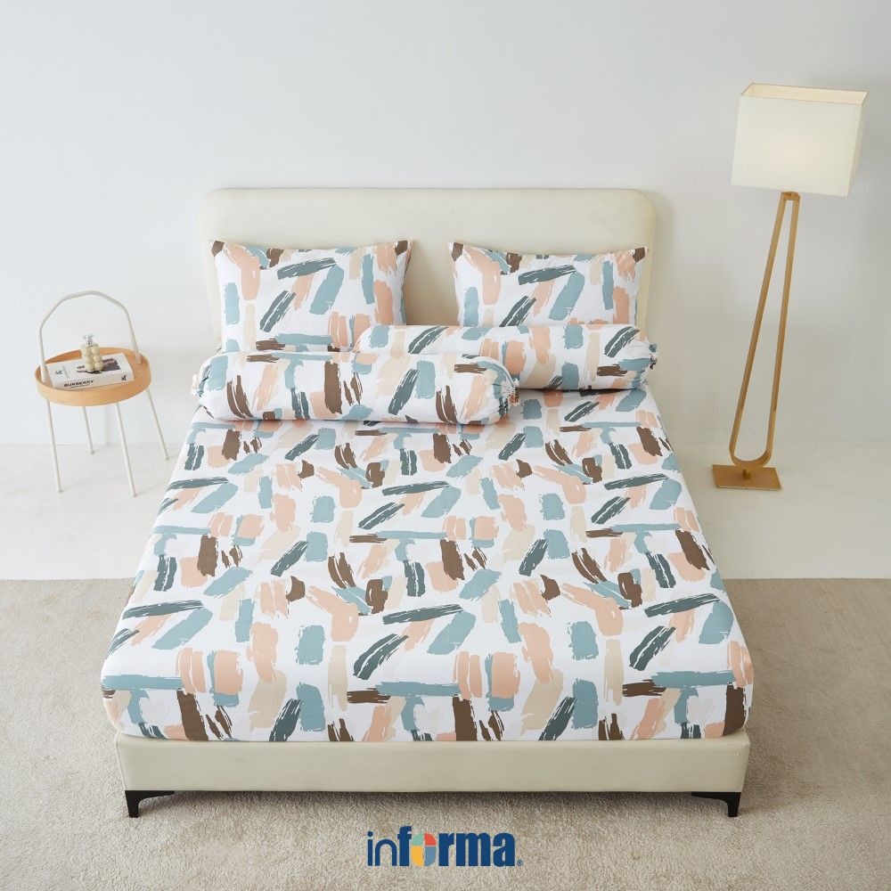 Informa Set Seprai Microfiber Brea King Queen Single 180X200 160X200 120X200 100X200 Sprei Seprei Sh