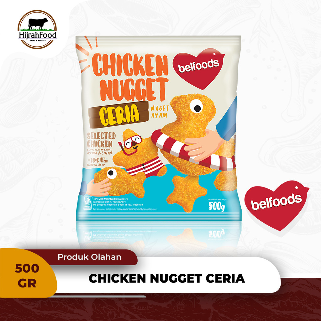 Promo Belfoods Chicken Nugget Ceria Naget Ayam Karakter - (500 gr) Berkualitas