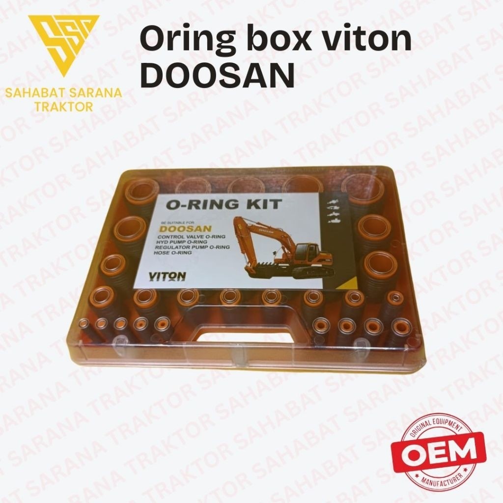 ORING BOX DOOSAN VITON / ORING KIT DOOSAN / SEAL KIT DOOSAN / ORING SEAL KIT DOOSAN BAHAN VITON