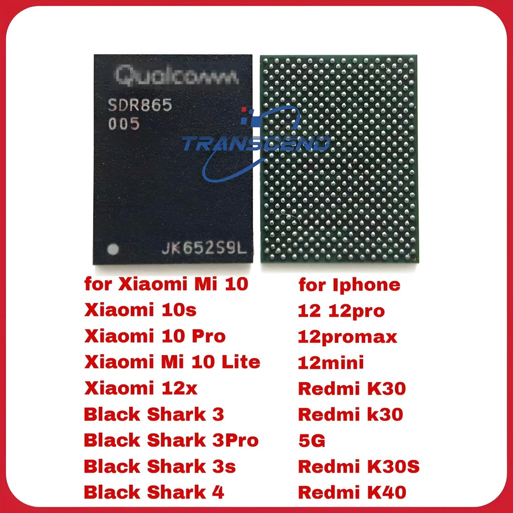 2/10pcs SDR865 005 006  IF Baseband IC Chip for iphone 12 mini 12pro 12promax xiaomi 10 pro redmi k3