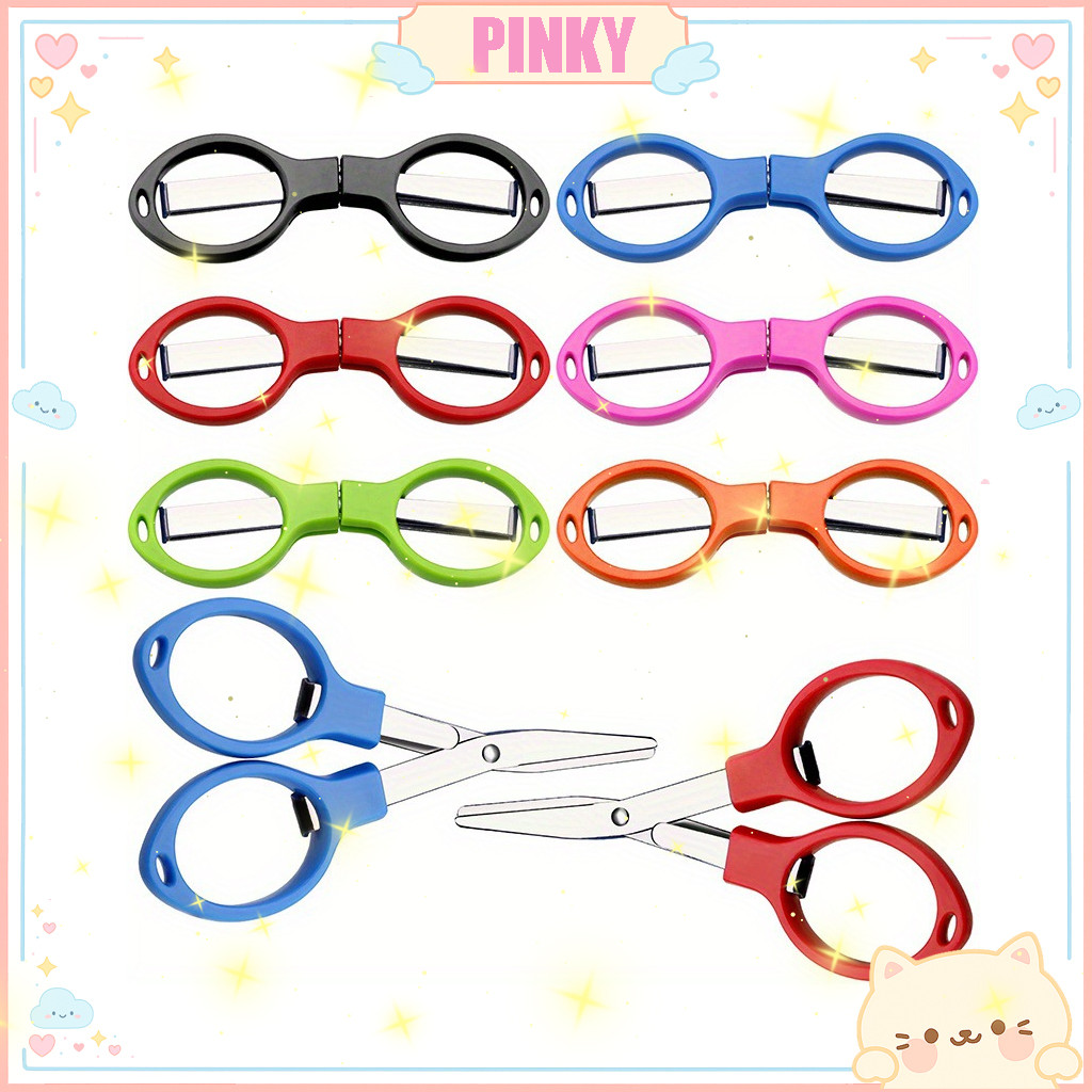 

TERMURAH TRAVEL FRIENDLY MINI FOLDABLE SCISSORS COLORFUL MULTIPURPOSE / GUNTING LIPAT MINI / GUNTING LIPAT BISA UNTUK GANTUNGAN