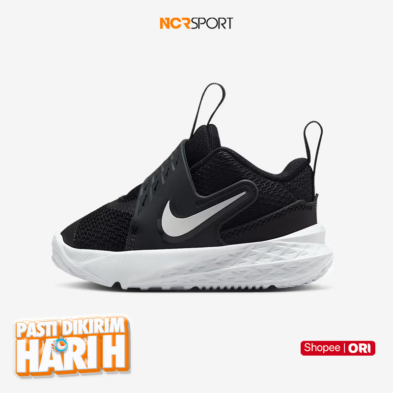 NCR SPORT Sepatu Basket Anak Nike Team Hustle D Ps Black - Anthracite - White Original Hf6281-002