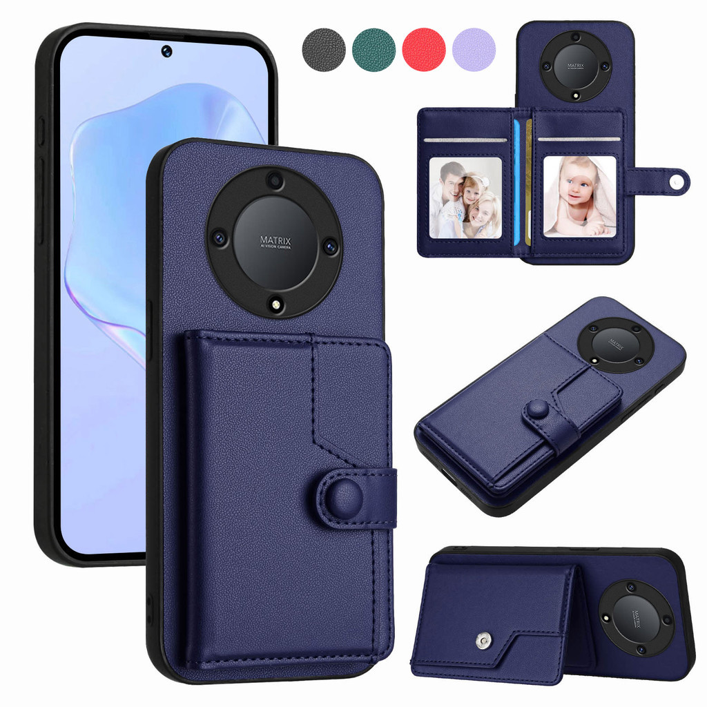 Kasus Kulit untuk Honor X9B X8B X7B X6B X9A X8A X7A X6A 90, Honor 200 Lite Pro 5G, Honor Play 8T 7T,