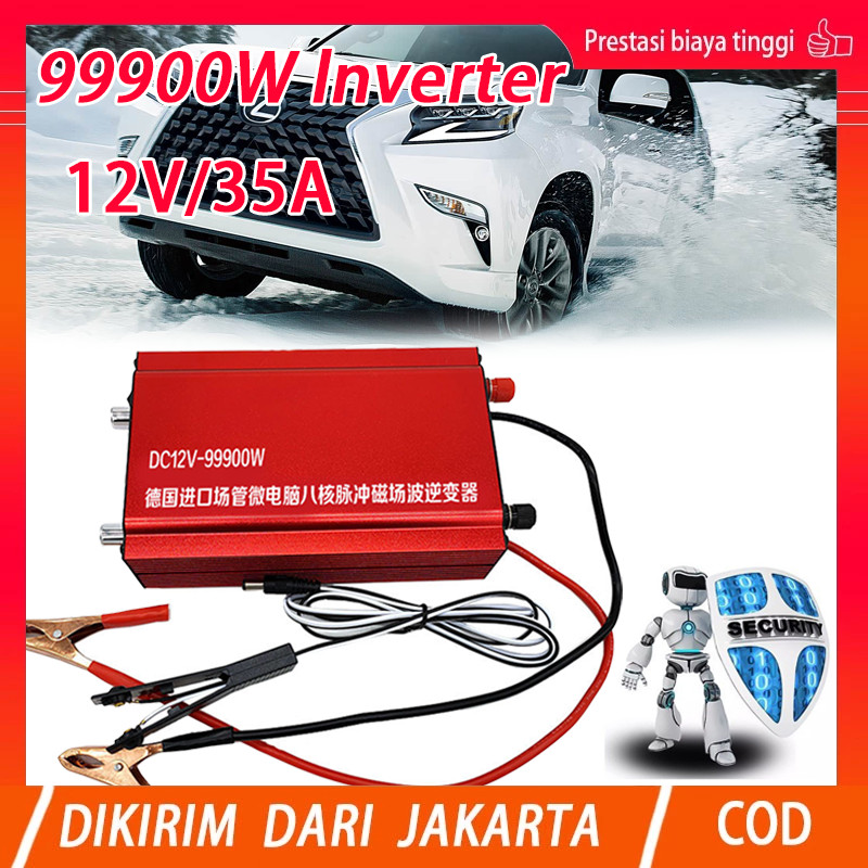 【Ready stok】99900W Ultrasonik Inverter Catu Daya Campuran Arus Daya Tinggi 12V Baterai Elektronik Bo