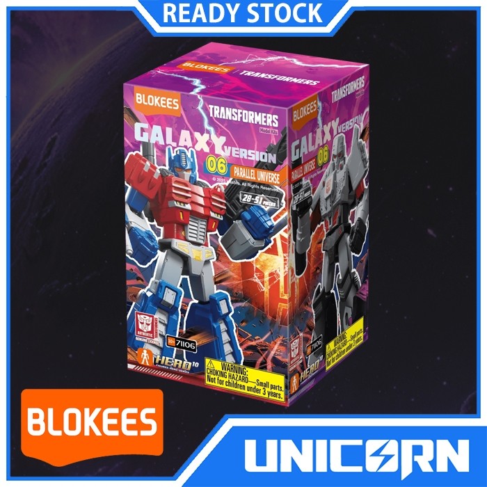 Blokees Transformers Galaxy Version 06 Random GV06 Parallel Universe Blind Box IDW Optimus Prime Meg